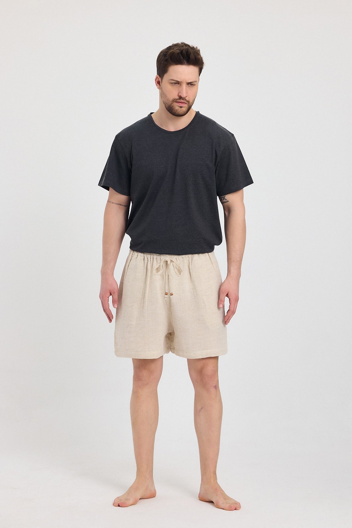Beige Shorts