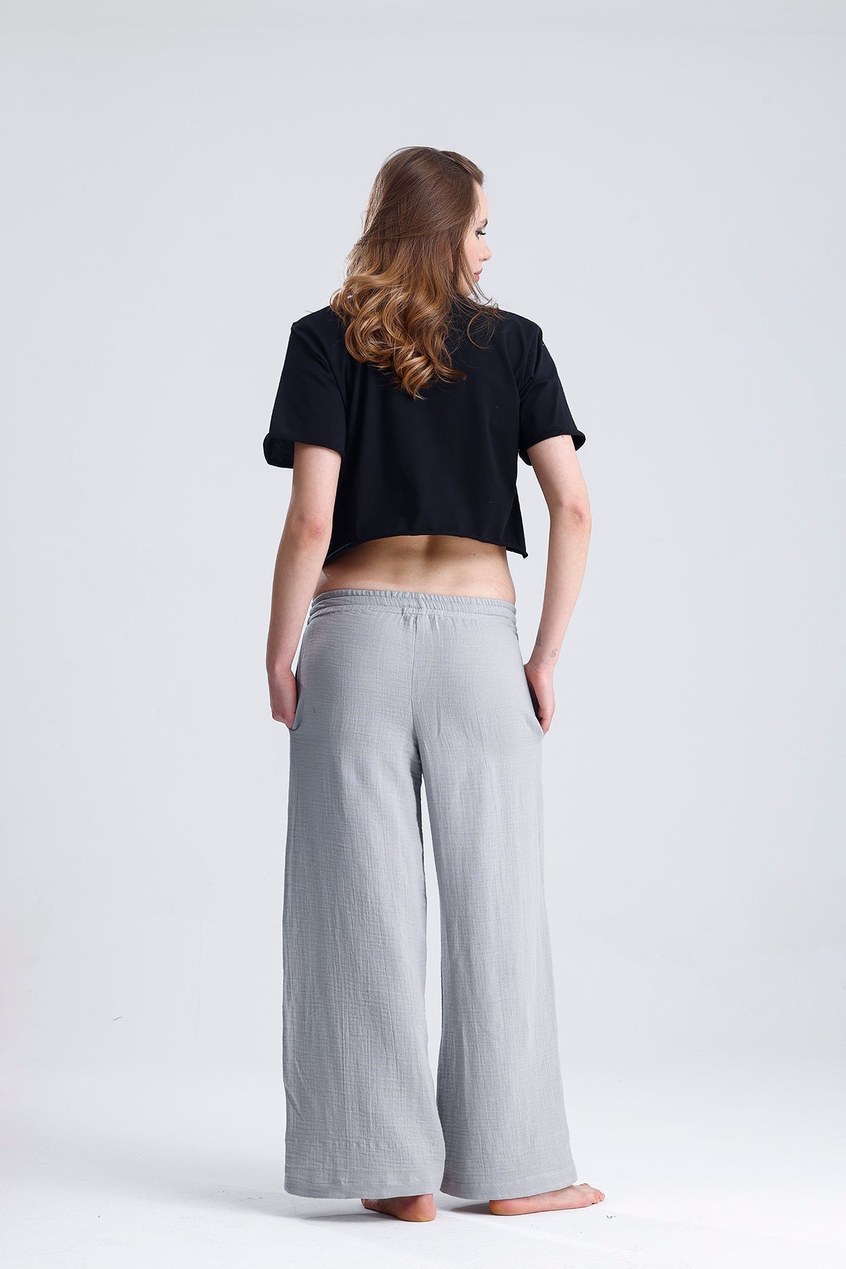 Siyah Crop Top Tişört