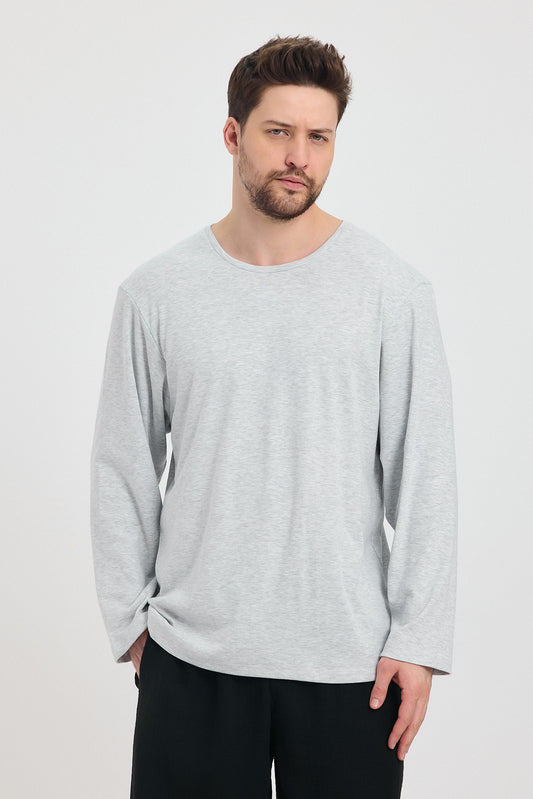 Vintage Light Gray Long Sleeve T-Shirt