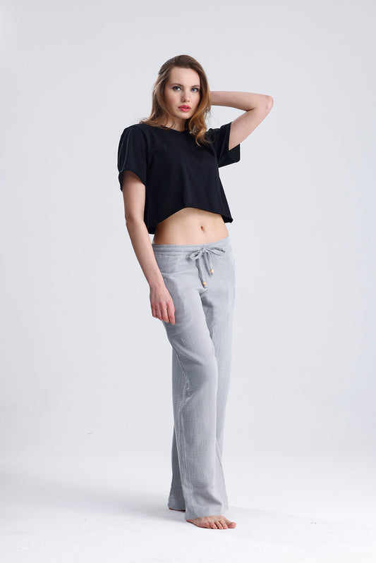 Siyah Crop Top Tişört