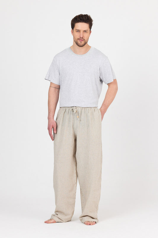 Black Striped Pants